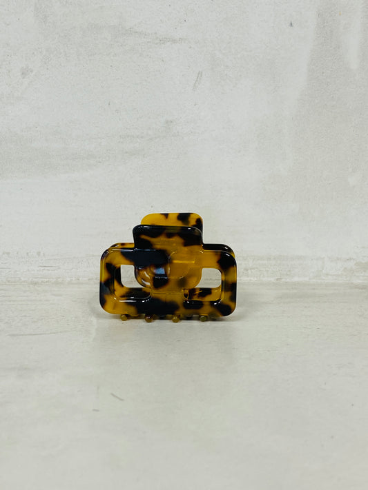 Small leopard hairclips